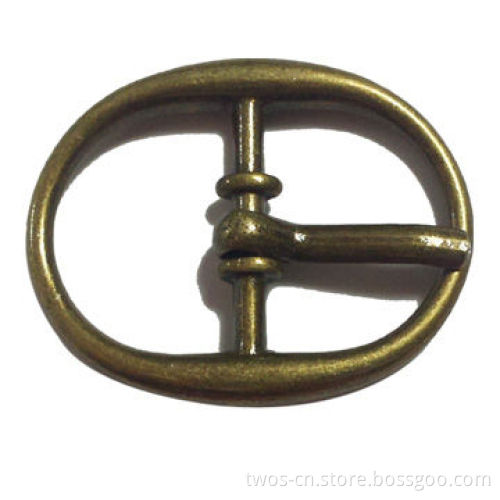 Metal buckel with pin for shoes